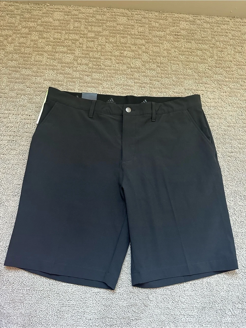 Adidas Ultimate365 Golf Shorts Black 36” 8.5” Inseam Primegreen Stretch NWT
